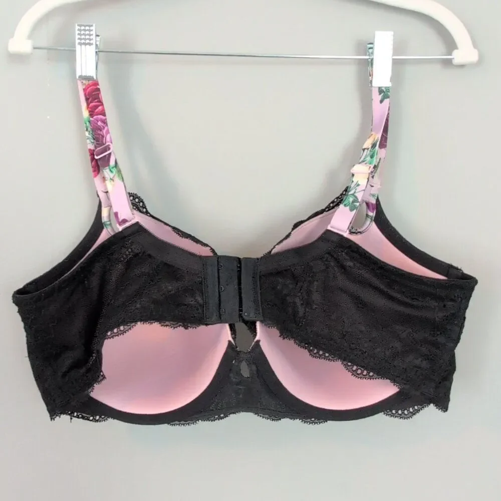 38DD Bra Torrid Lace Floral Cottage Whimsigoth Fairy Romance Valentines - Picture 3 of 7